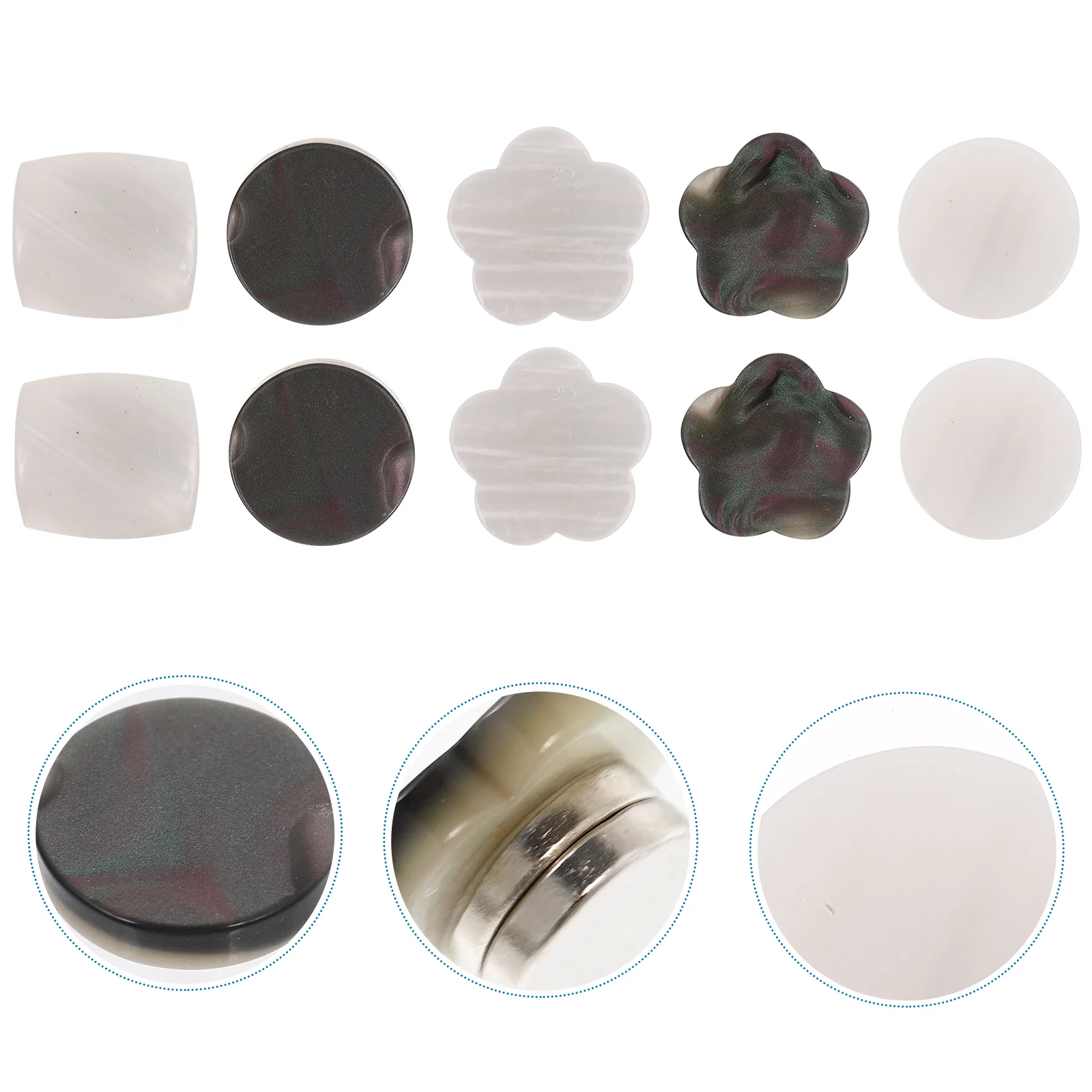 20 Pcs Magnetic Buttons Anti Explosion Clothes Snap Accessory Shirt Hidden Magnetic Buttons Resin Practical Small
20 Pcs Magnetic Buttons Anti Explosion Clothes Snap Accessory Shirt Hidden Magnetic Buttons Resin Practical Small