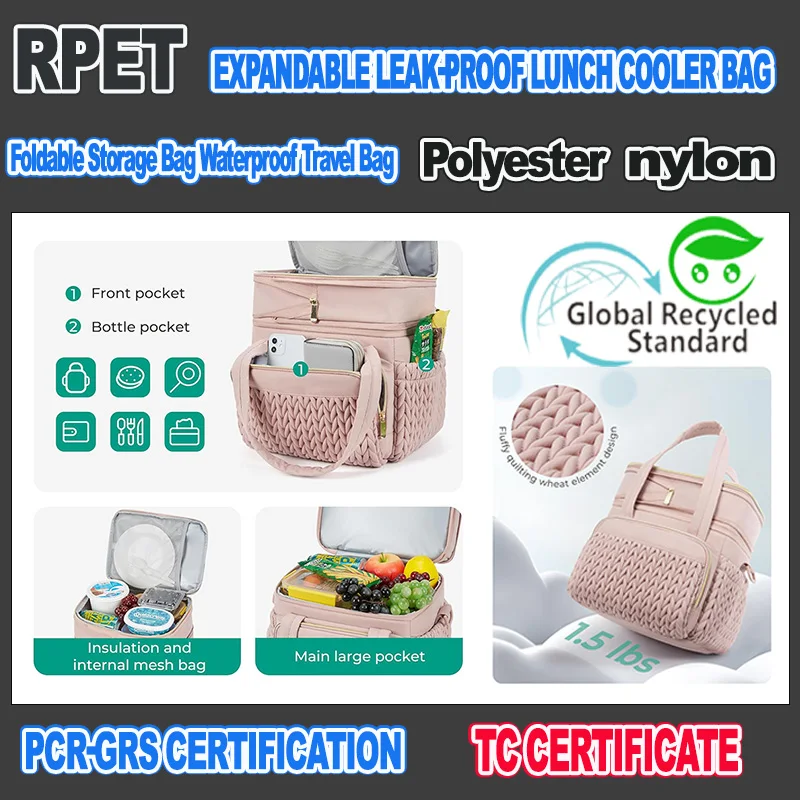 Fashion Double Layer Folding Lunch Box Waterproof Lunch Bag Outdoor Picnic Bag Cooler Bag with Shoulder Strap
Fashion Double Layer Folding Lunch Box Waterproof Lunch Bag Outdoor Picnic Bag Cooler Bag with Shoulder Strap