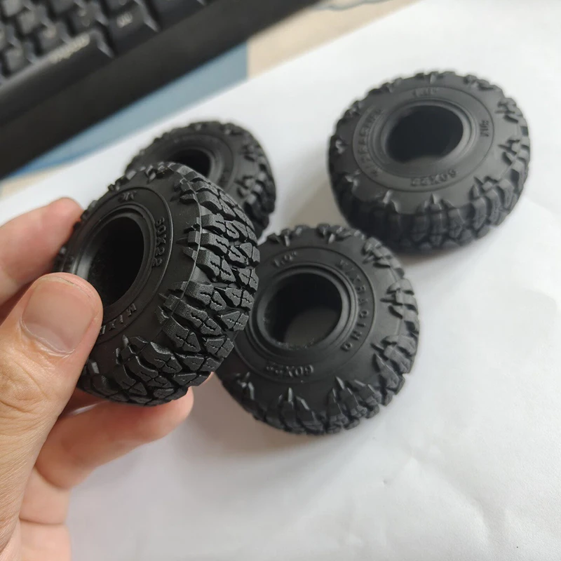1-inch Rubber Tire with Deep Tread and Strong Grip 60x22mm Model Tire Tread for RC Scx24 Trx4m Fcx24 and Other Model Cars Parts
1-inch Rubber Tire with Deep Tread and Strong Grip 60x22mm Model Tire Tread for RC Scx24 Trx4m Fcx24 and Other Model Cars Parts