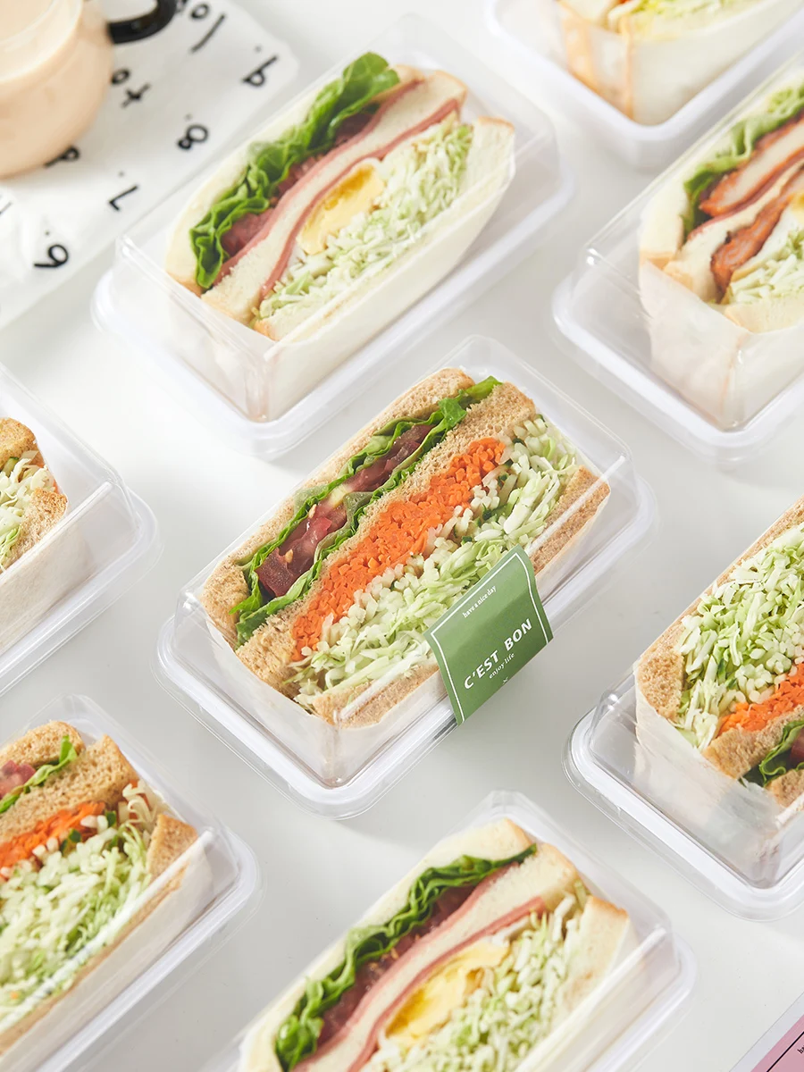 Transparent Disposable Sandwich Box Commercial Paaging Box for Baking Bread Takeaway Lunch Box ular Internet Celebri
Transparent Disposable Sandwich Box Commercial Paaging Box for Baking Bread Takeaway Lunch Box ular Internet Celebri