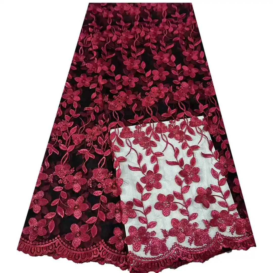 Hot Sale African Mesh Lace Fabric Flowers Tulle Embroidery Craft Sewing Designer Supplies Banquet Party Wedding Dress 5 Yards
Hot Sale African Mesh Lace Fabric Flowers Tulle Embroidery Craft Sewing Designer Supplies Banquet Party Wedding Dress 5 Yards