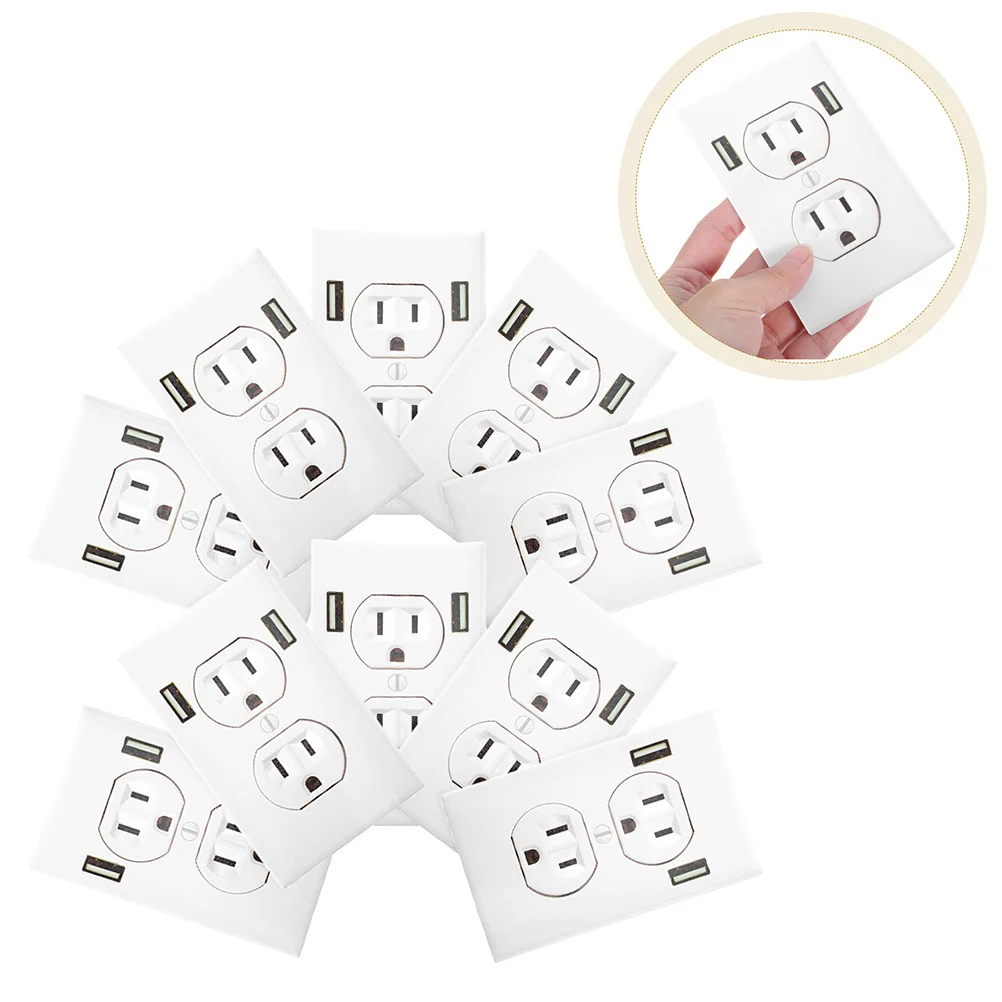 10Pcs Fake Electrical Outlet Prank Stickers Realistic Power Socket Decals for Office Home Party Funny Prank Supplies
10Pcs Fake Electrical Outlet Prank Stickers Realistic Power Socket Decals for Office Home Party Funny Prank Supplies