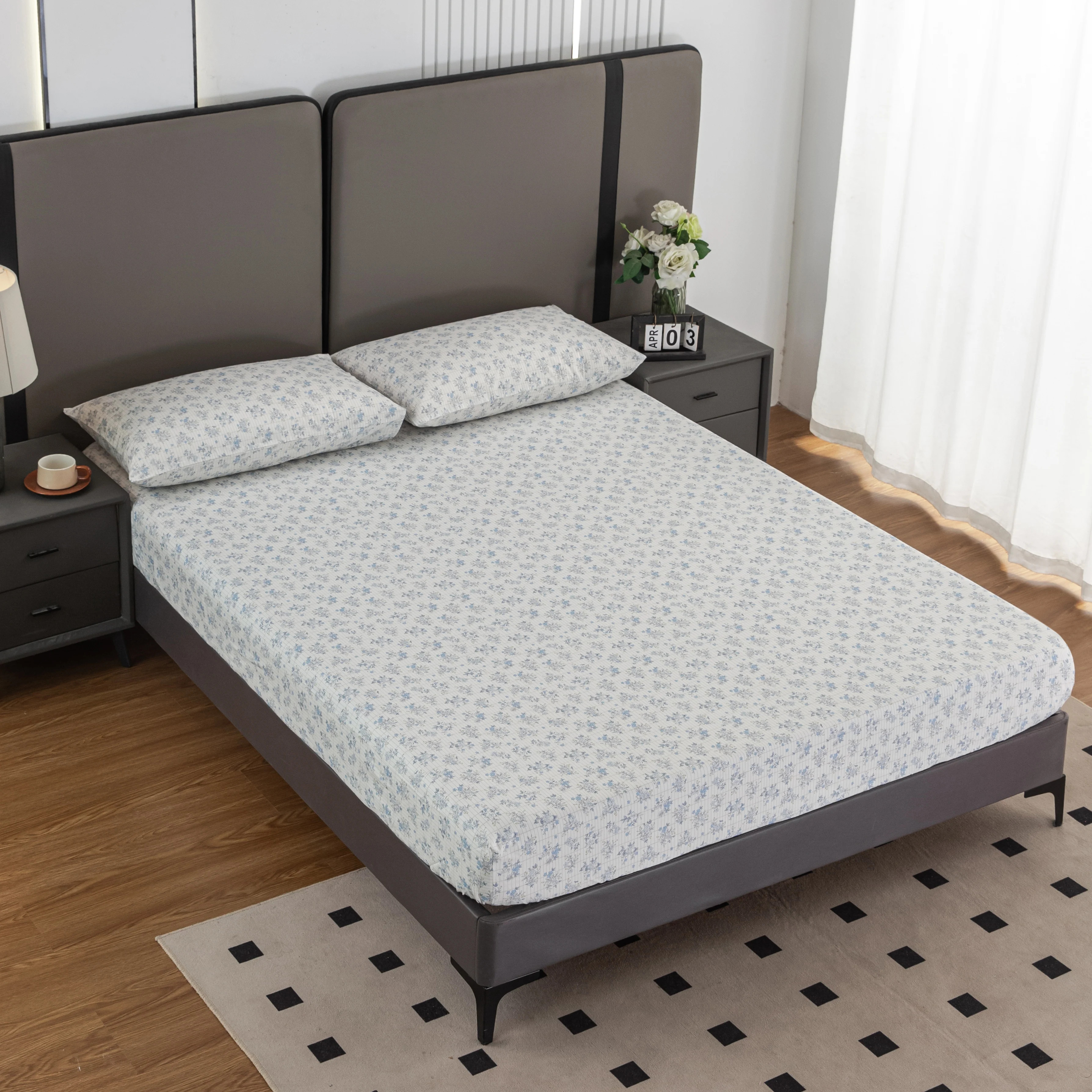 Earthing Silver Fiber Fitted sheet 183*213*33CM Grounding EMF Protection Anti-Static Breathable WHITE-FLORAL Print
Earthing Silver Fiber Fitted sheet 183*213*33CM Grounding EMF Protection Anti-Static Breathable WHITE-FLORAL Print