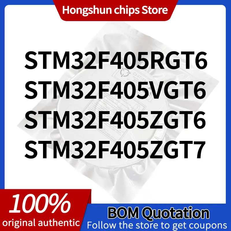 STM32F405RGT6 STM32F405VGT6 STM32F405ZGT7 STM32F405ZGT6 New version
STM32F405RGT6 STM32F405VGT6 STM32F405ZGT7 STM32F405ZGT6 New version