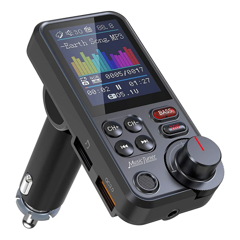 Bluetooth 5.0 Car FM Transmitter Dual USB Car Charger PD Type-C Fast Charging Wireless Handsfree Call Audio Receiver MP3 Player
Bluetooth 5.0 Car FM Transmitter Dual USB Car Charger PD Type-C Fast Charging Wireless Handsfree Call Audio Receiver MP3 Player