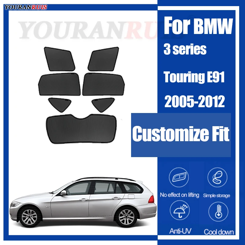 Customize For BMW 3 series Touring E91 05-12 Car Side Windows Sunshade Curtains Mesh Heat Insulation Protect Privacy Accessories
Customize For BMW 3 series Touring E91 05-12 Car Side Windows Sunshade Curtains Mesh Heat Insulation Protect Privacy Accessories