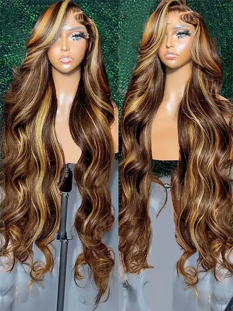 Highlight Ombre 13x4 Lace Front Body Wave Wigs Brazilian 4/27 Blonde Brown Human Hair 13x6 Lace Frontal Wig For Women Preplucked
Highlight Ombre 13x4 Lace Front Body Wave Wigs Brazilian 4/27 Blonde Brown Human Hair 13x6 Lace Frontal Wig For Women Preplucked