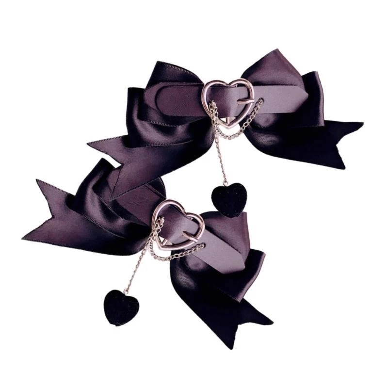Harajuku Bowknot Hairpin with Chain for Women Kids Gothic Style Charm Hair Clip Aesthetics Halloween Hair Accessories
Harajuku Bowknot Hairpin with Chain for Women Kids Gothic Style Charm Hair Clip Aesthetics Halloween Hair Accessories