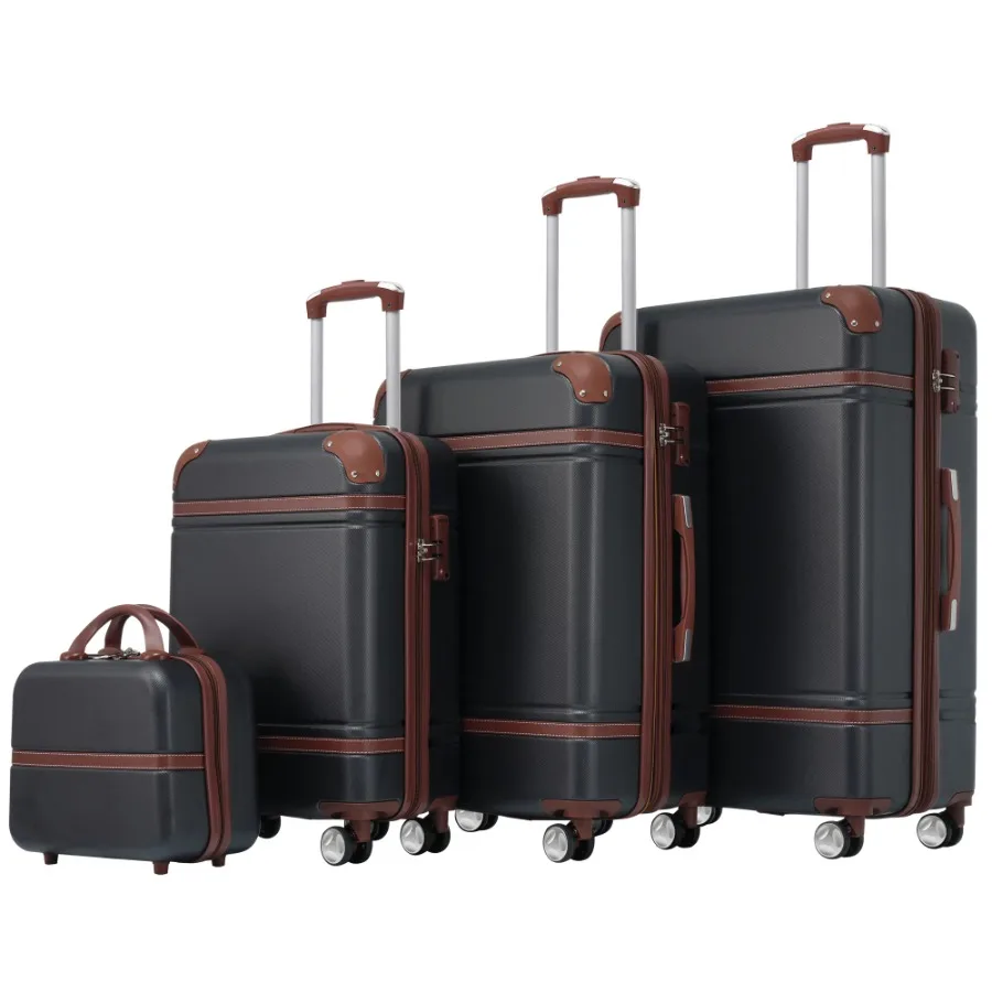Hardshell Luggage Sets 4 Pieces 20"+24"+28" Luggages and Cosmetic Case Spinner Suitcase with TSA Lock Lightweight
Hardshell Luggage Sets 4 Pieces 20"+24"+28" Luggages and Cosmetic Case Spinner Suitcase with TSA Lock Lightweight