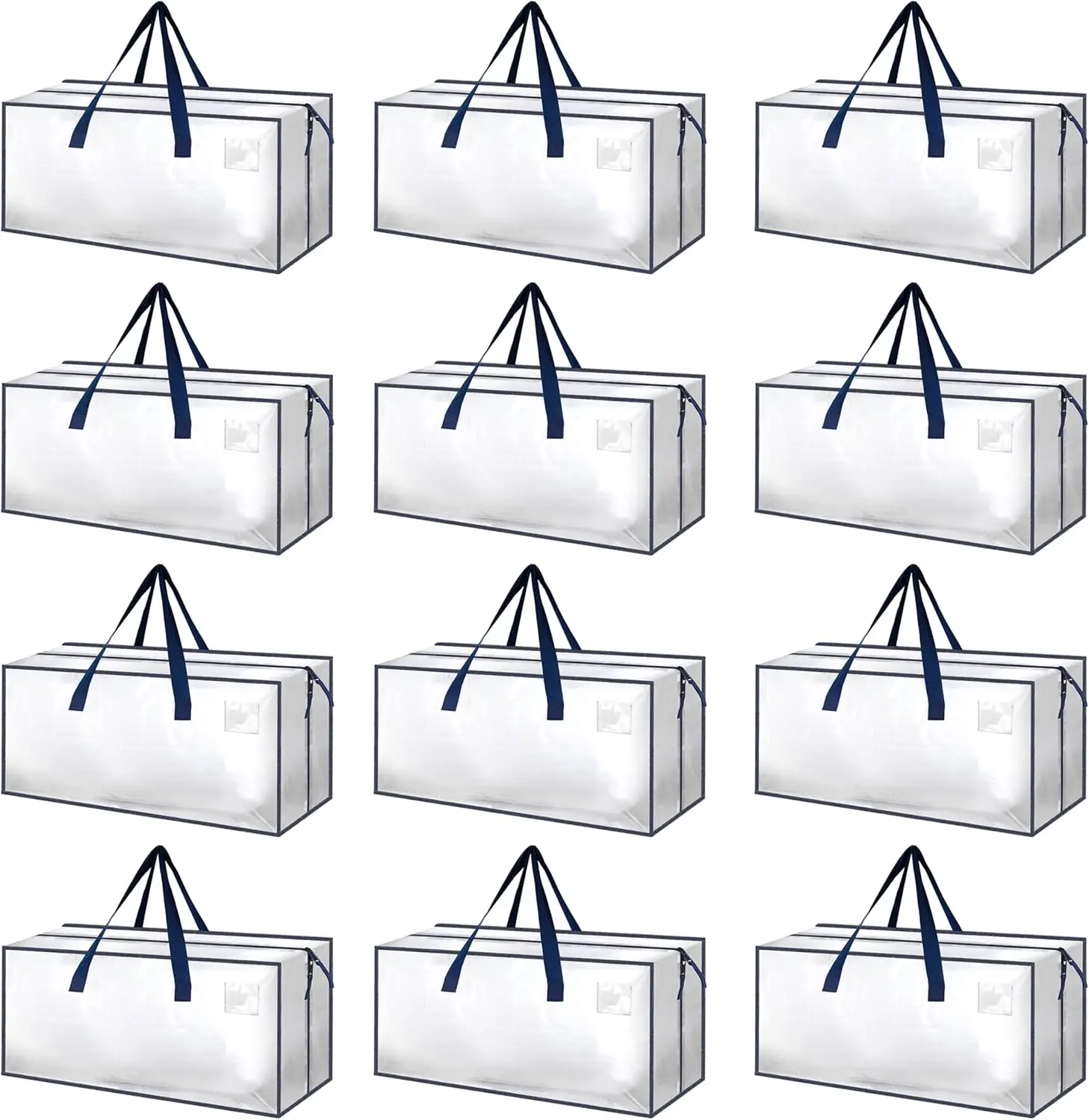 12 Pack Extra Large Moving Bags with Zippers & Carrying Handles, Heavy-Duty Storage Tote Moving Boxes
12 Pack Extra Large Moving Bags with Zippers & Carrying Handles, Heavy-Duty Storage Tote Moving Boxes