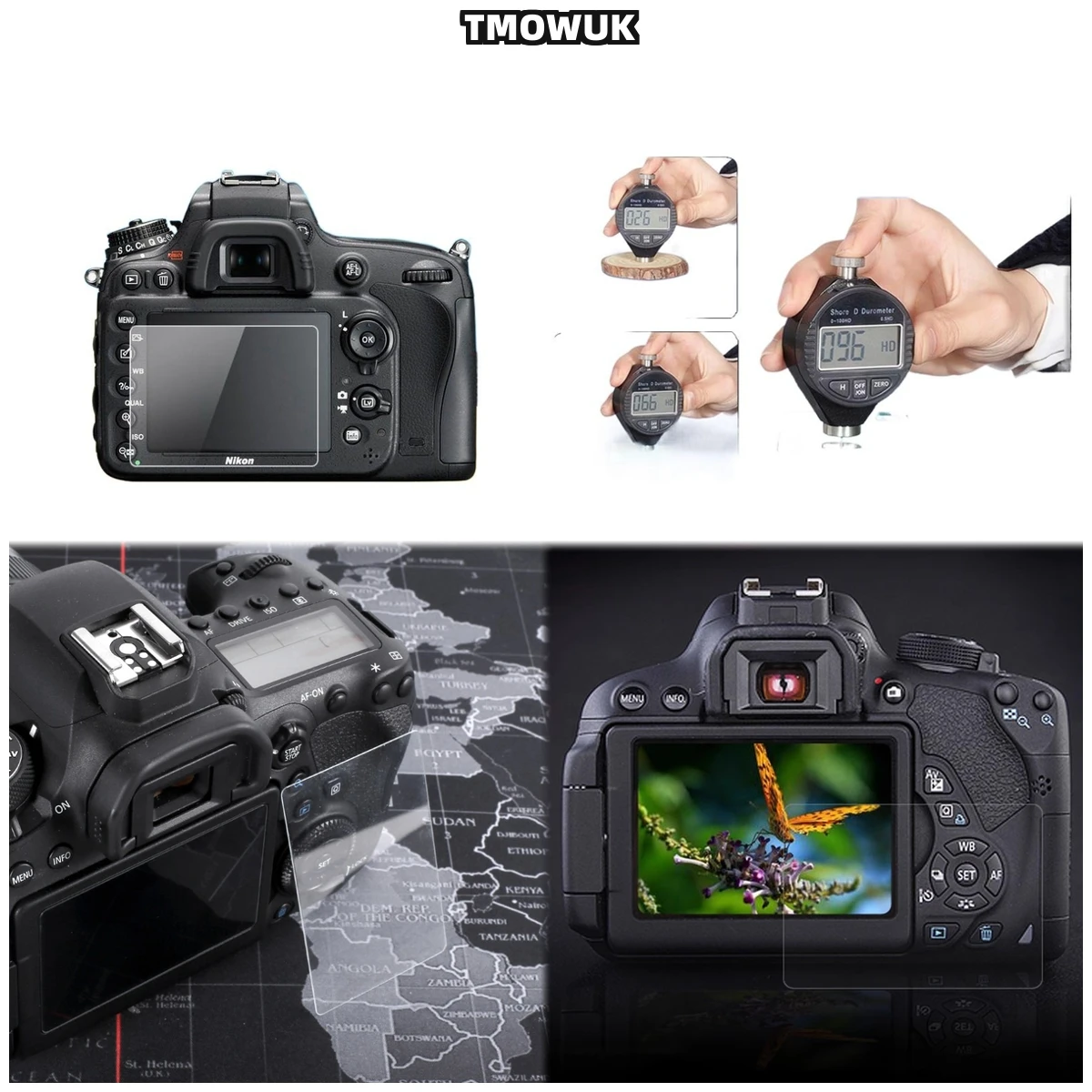 For Nikon D7100 7200 D5000 D750 D760 D5 D600 D610 D800 D800E, Fingerprint-Resistant Screen Protector.
For Nikon D7100 7200 D5000 D750 D760 D5 D600 D610 D800 D800E, Fingerprint-Resistant Screen Protector.
