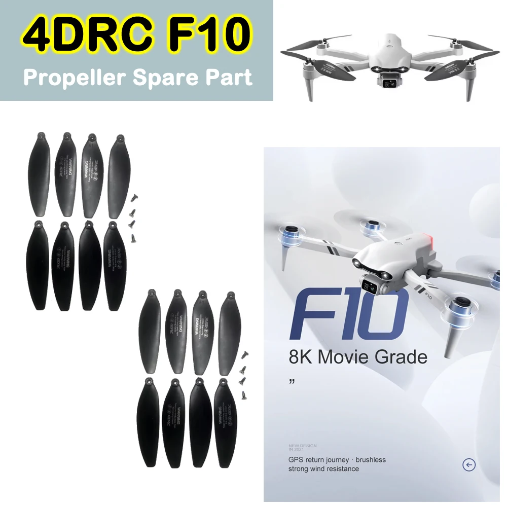 4DRC F10 Бесщеточный дрон, оригинальная запасная часть для пропеллера 4D-F10, основное лезвие, кленовый лист, крыло, ротор, часть, аксессуар, 8 шт./компл.
4DRC F10 Бесщеточный дрон, оригинальная запасная часть для пропеллера 4D-F10, основное лезвие, кленовый лист, крыло, ротор, часть, аксессуар, 8 шт./компл.