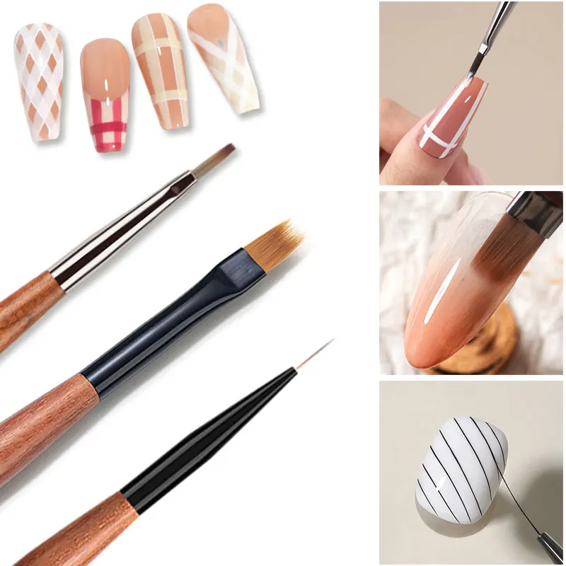 3Pcs/Set Nail Art Liner Brush DIY Painting Drawing Pen Acrylic Drawing Brush for Nail Design Tips Display Painting Manicure Tool
3Pcs/Set Nail Art Liner Brush DIY Painting Drawing Pen Acrylic Drawing Brush for Nail Design Tips Display Painting Manicure Tool