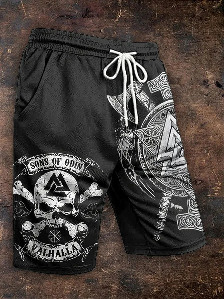 2026 New Viking Tribe Style Men's Shorts 3D Retro Skull Print Men's Sports Shorts Summer Casual Men's Fashionable Beach Pants
2026 New Viking Tribe Style Men's Shorts 3D Retro Skull Print Men's Sports Shorts Summer Casual Men's Fashionable Beach Pants