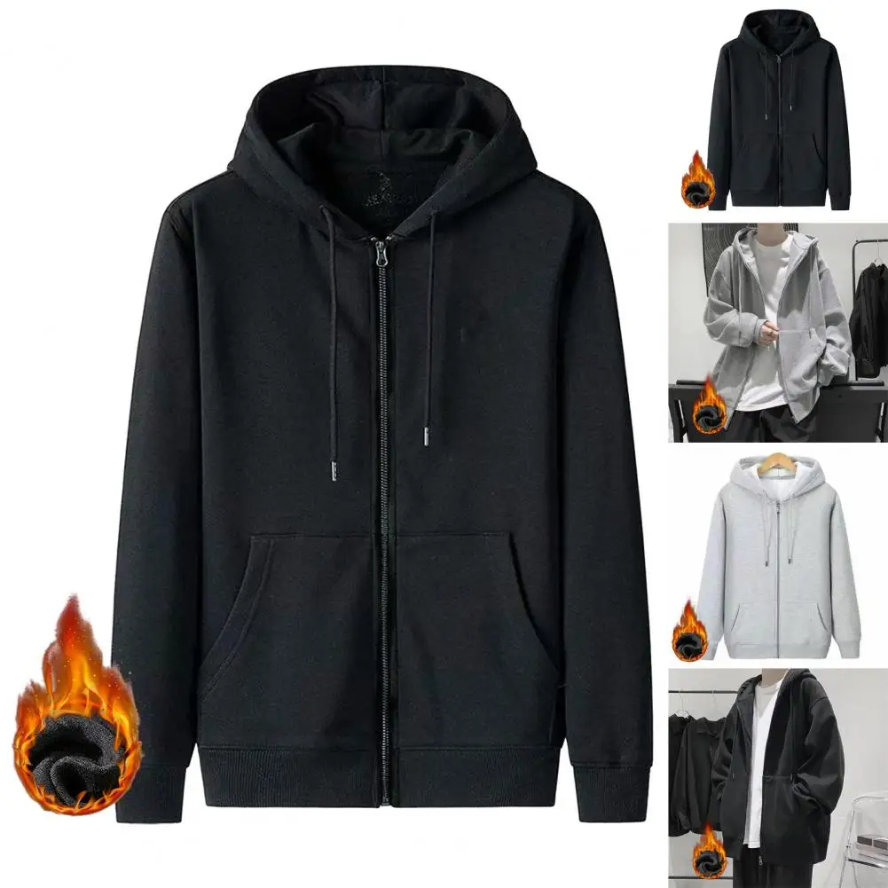 Men Hoodie Coat Plus Size Mid Length Hoodie Coat with Drawstring Pockets Zipper Closure Solid Color Loose Cardigan with for Fall
Men Hoodie Coat Plus Size Mid Length Hoodie Coat with Drawstring Pockets Zipper Closure Solid Color Loose Cardigan with for Fall