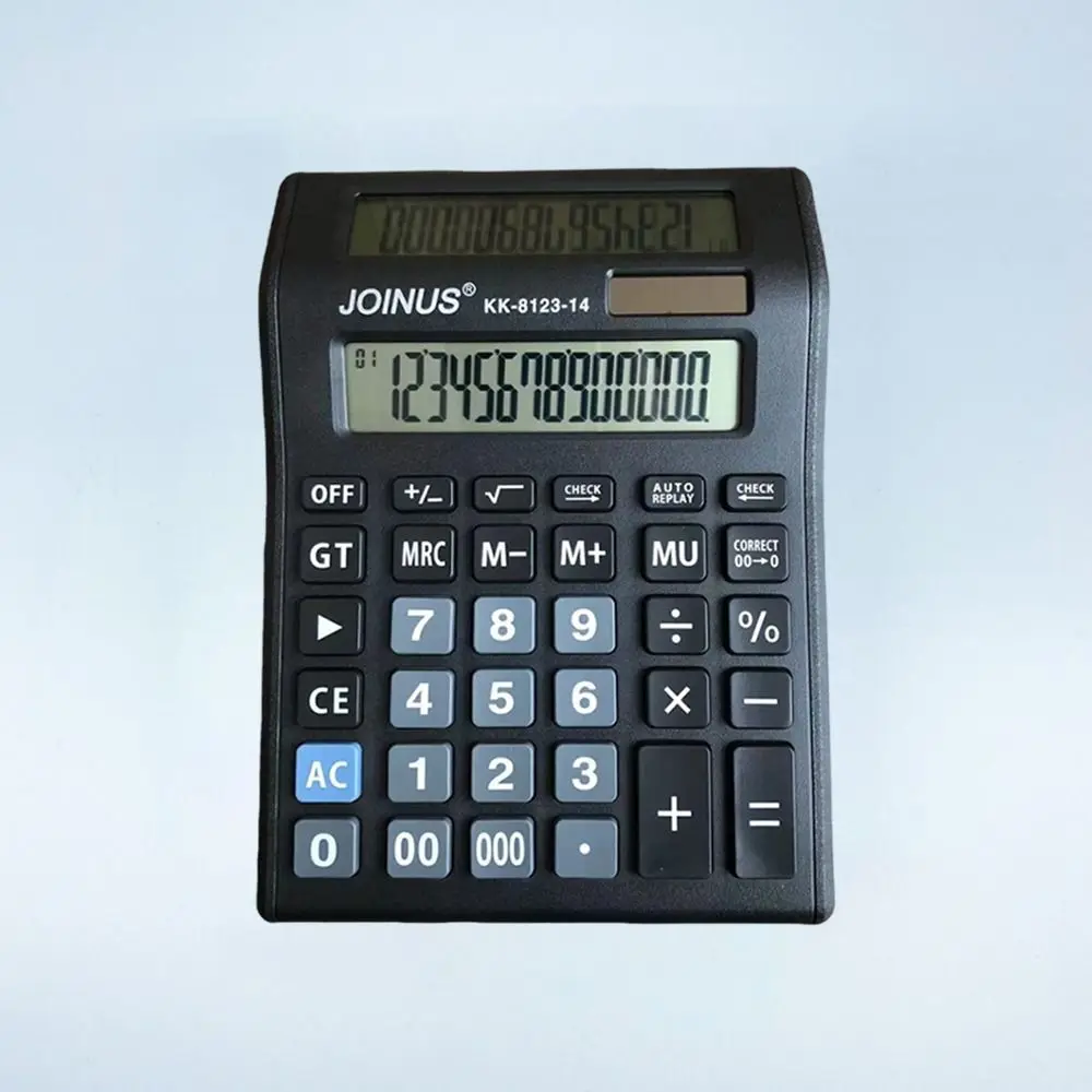 Multifunctional Solar Dual-Screen Calculator Efficient Calculation Large Screen Display Financial Accounter Calculator Practical
Multifunctional Solar Dual-Screen Calculator Efficient Calculation Large Screen Display Financial Accounter Calculator Practical