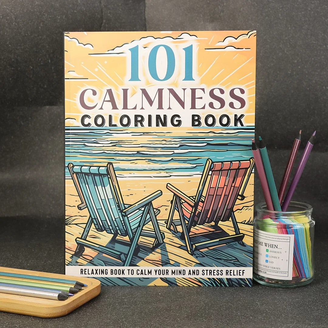 Книга-раскраска 101 Calmness - расслабляющие раскраски для снятия стресса для взрослых, подарок для снятия тревоги и развития осознанности
Книга-раскраска 101 Calmness - расслабляющие раскраски для снятия стресса для взрослых, подарок для снятия тревоги и развития осознанности