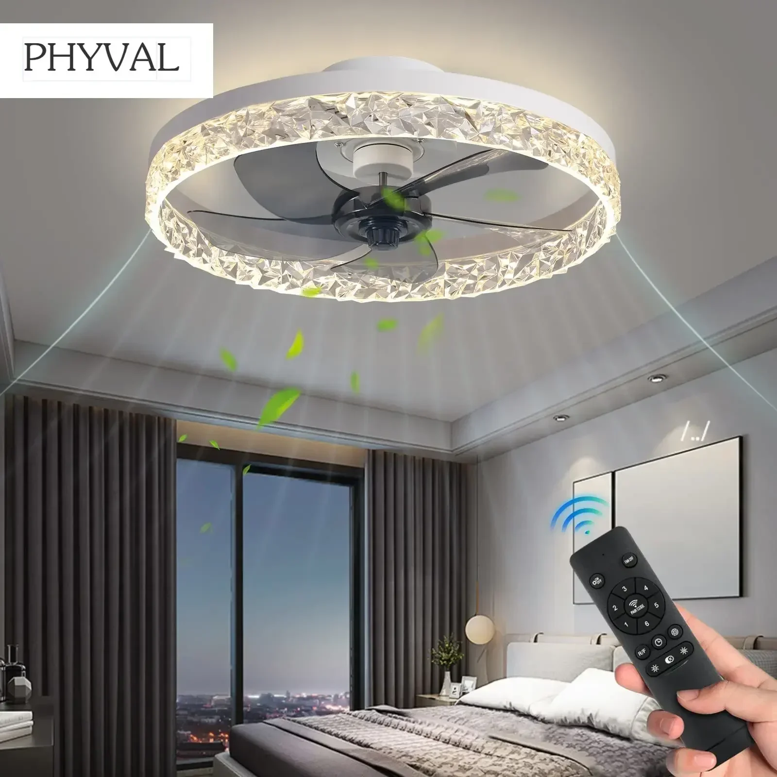 Modern Ceiling Fan Light Scandinavian Style Invisible Bedroom Ceiling Fan Light Living Room Dining Room Remote Control Operation
Modern Ceiling Fan Light Scandinavian Style Invisible Bedroom Ceiling Fan Light Living Room Dining Room Remote Control Operation