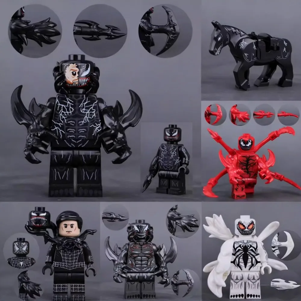 Marvel Anime Movie Figure Building Blocks Venom Carnage Anti-Venom Hot Selling Puzzle Assembled Toy Model Birthday Gift
Marvel Anime Movie Figure Building Blocks Venom Carnage Anti-Venom Hot Selling Puzzle Assembled Toy Model Birthday Gift