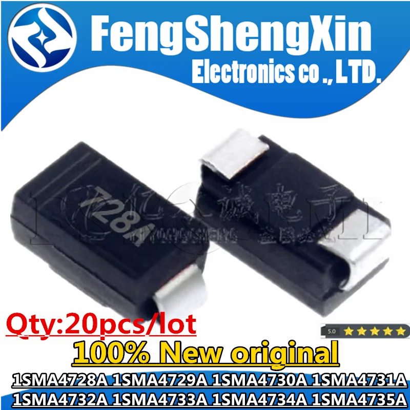 20pcs 1SMA4728A 728A 1SMA4729A 729A 1SMA4730A 730A 1SMA4731A 731A 1SMA4732A 732A 1SMA4733A 733A 1SMA4734A 734A 1SMA4735A 735A
20pcs 1SMA4728A 728A 1SMA4729A 729A 1SMA4730A 730A 1SMA4731A 731A 1SMA4732A 732A 1SMA4733A 733A 1SMA4734A 734A 1SMA4735A 735A
