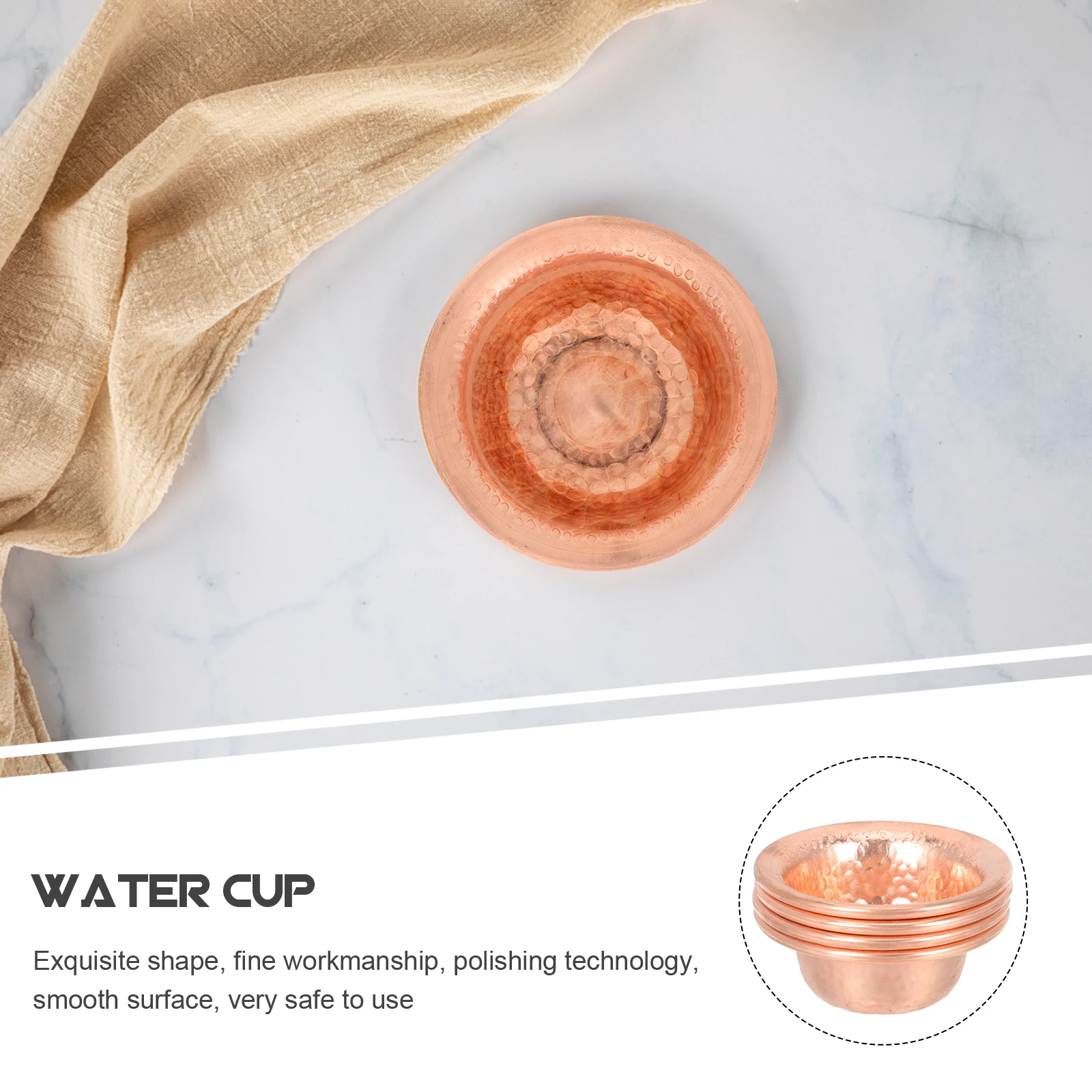 4pcs Copper Bowl Bronze Bowl Tools Smooth Surface Compact Home Decor Kitchen Items Gifts
4pcs Copper Bowl Bronze Bowl Tools Smooth Surface Compact Home Decor Kitchen Items Gifts