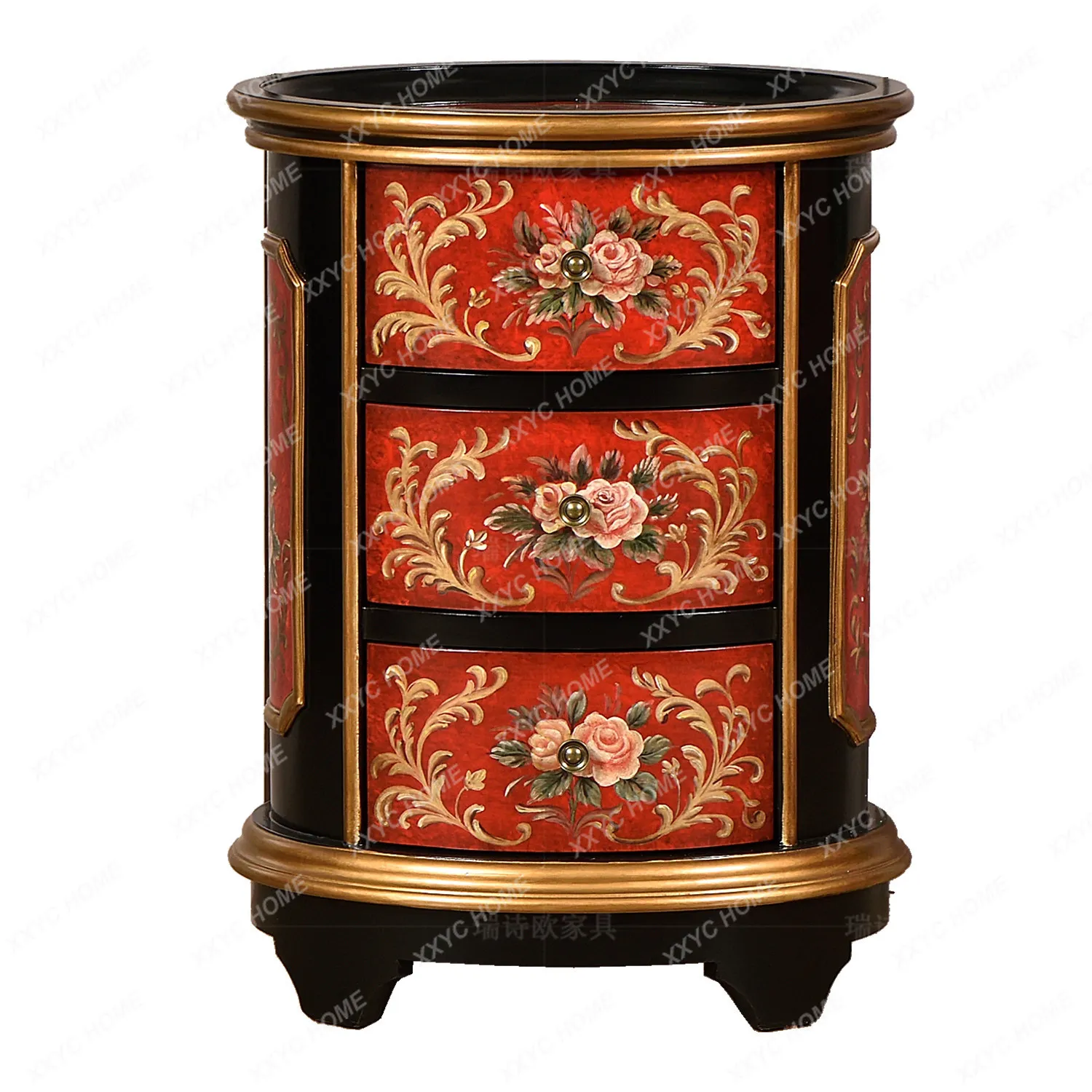 L retro living room small coffee table 3 buckets painted decoration solid wood storage storage bedside table
L retro living room small coffee table 3 buckets painted decoration solid wood storage storage bedside table