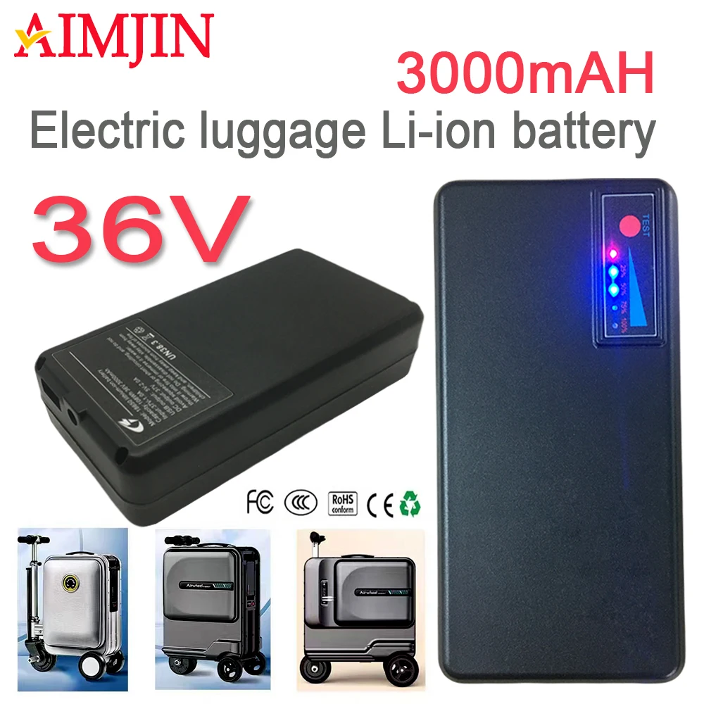 Third generation electric luggage battery 36V 3000mAh Airway SE3S can be boarded BEKE \ Airwheel lithium battery miniT SE3T
Third generation electric luggage battery 36V 3000mAh Airway SE3S can be boarded BEKE \ Airwheel lithium battery miniT SE3T