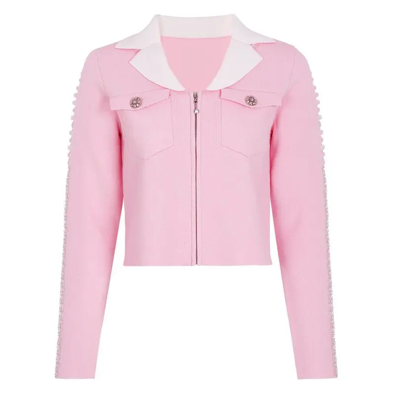 High-End Quality Comfortable Casual Style Knitted Sweater Coat for Women Spring Autumn New Style Bead Embellished Open Cardigan
High-End Quality Comfortable Casual Style Knitted Sweater Coat for Women Spring Autumn New Style Bead Embellished Open Cardigan