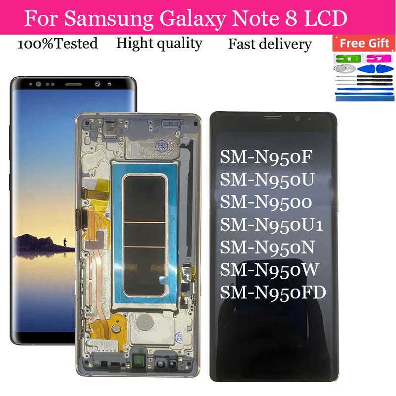 OLED screen For Samsung Galaxy Note 8 display OLED N950 N950U Display Touch Screen Digitizer SM-N950A N950U Replacement Parts
OLED screen For Samsung Galaxy Note 8 display OLED N950 N950U Display Touch Screen Digitizer SM-N950A N950U Replacement Parts