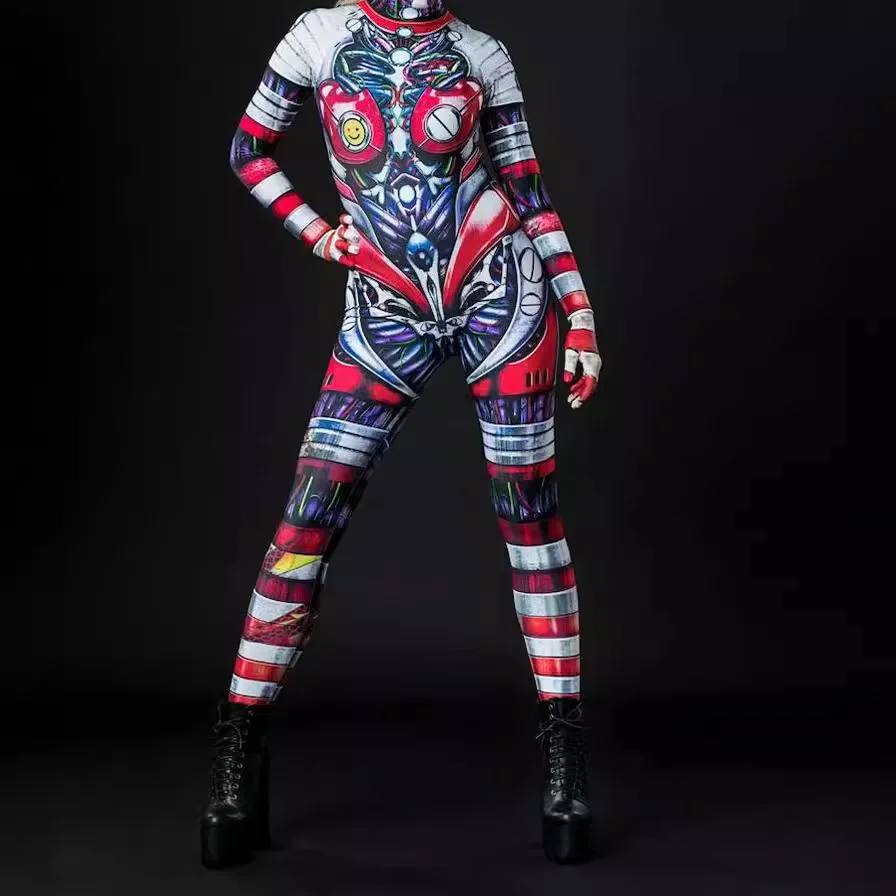 Printed Zentai Jumpsuit Adult Cosplay Robot Punk Women Bodysuit Cosplay Costume Slim Halloween Carnival Holiday Outfit New 2026
Printed Zentai Jumpsuit Adult Cosplay Robot Punk Women Bodysuit Cosplay Costume Slim Halloween Carnival Holiday Outfit New 2026