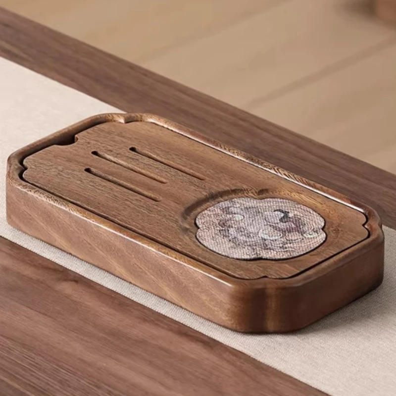 Rectangular Home Small Tea Tray Walnut Wood Serving Tea Tray Drainage Modern Kong Fu bandeja de bambu para cozinha Wooden Trays
Rectangular Home Small Tea Tray Walnut Wood Serving Tea Tray Drainage Modern Kong Fu bandeja de bambu para cozinha Wooden Trays