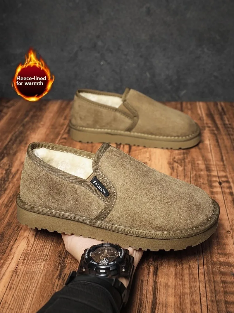 Men's Winter Thickened Fleece Lined Slip-On Snow Boots Northeast China Fur Leather Integrated Warm Anti-Cold Beijing Old Clot...
Men's Winter Thickened Fleece Lined Slip-On Snow Boots Northeast China Fur Leather Integrated Warm Anti-Cold Beijing Old Clot...
