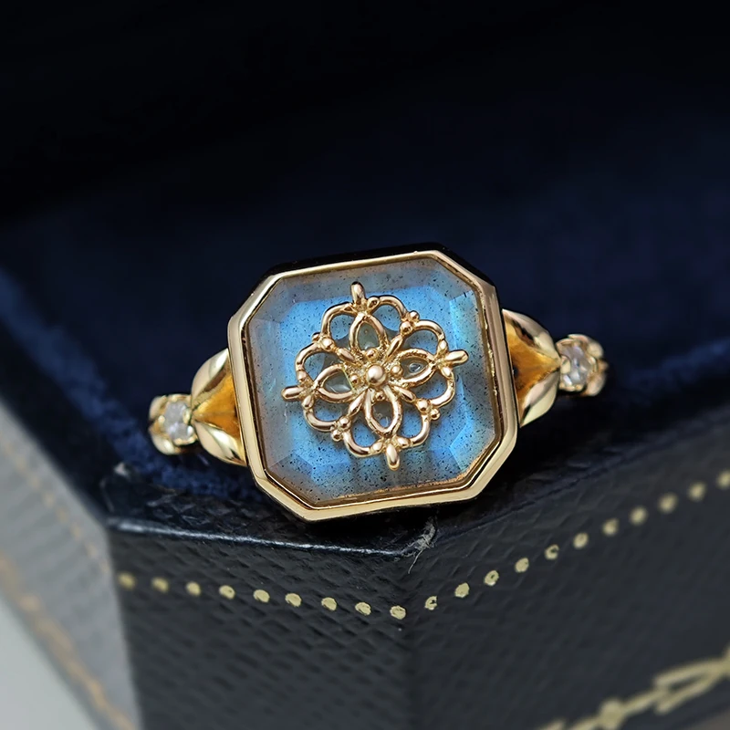 LAMOON Vingtage Bijou Natural Labradorite Ring For Women Gemstone Rings 925 Sterling Silver Gold Vermeil Elegant Fine Jewelry
LAMOON Vingtage Bijou Natural Labradorite Ring For Women Gemstone Rings 925 Sterling Silver Gold Vermeil Elegant Fine Jewelry