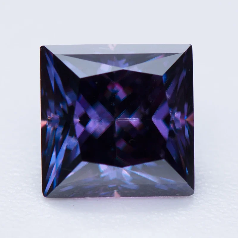Moissanite Gemstone Imperial Purple Color Princess Cut Lab Grown Diamond for Woman Charms Jewelry Main Materials GRA Certificate
Moissanite Gemstone Imperial Purple Color Princess Cut Lab Grown Diamond for Woman Charms Jewelry Main Materials GRA Certificate