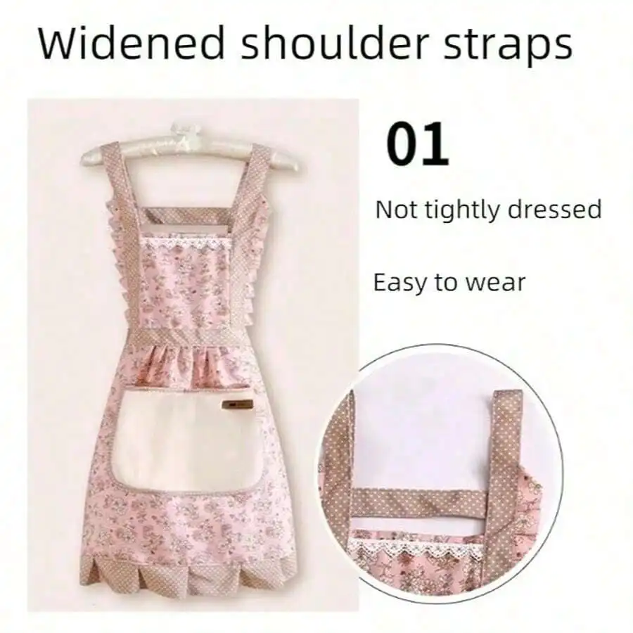 Women Kitchen Apron With Widened Shoulder Straps Ditsy Floral Bib Apron Oil Stain Resistant Easy To Wear
Women Kitchen Apron With Widened Shoulder Straps Ditsy Floral Bib Apron Oil Stain Resistant Easy To Wear