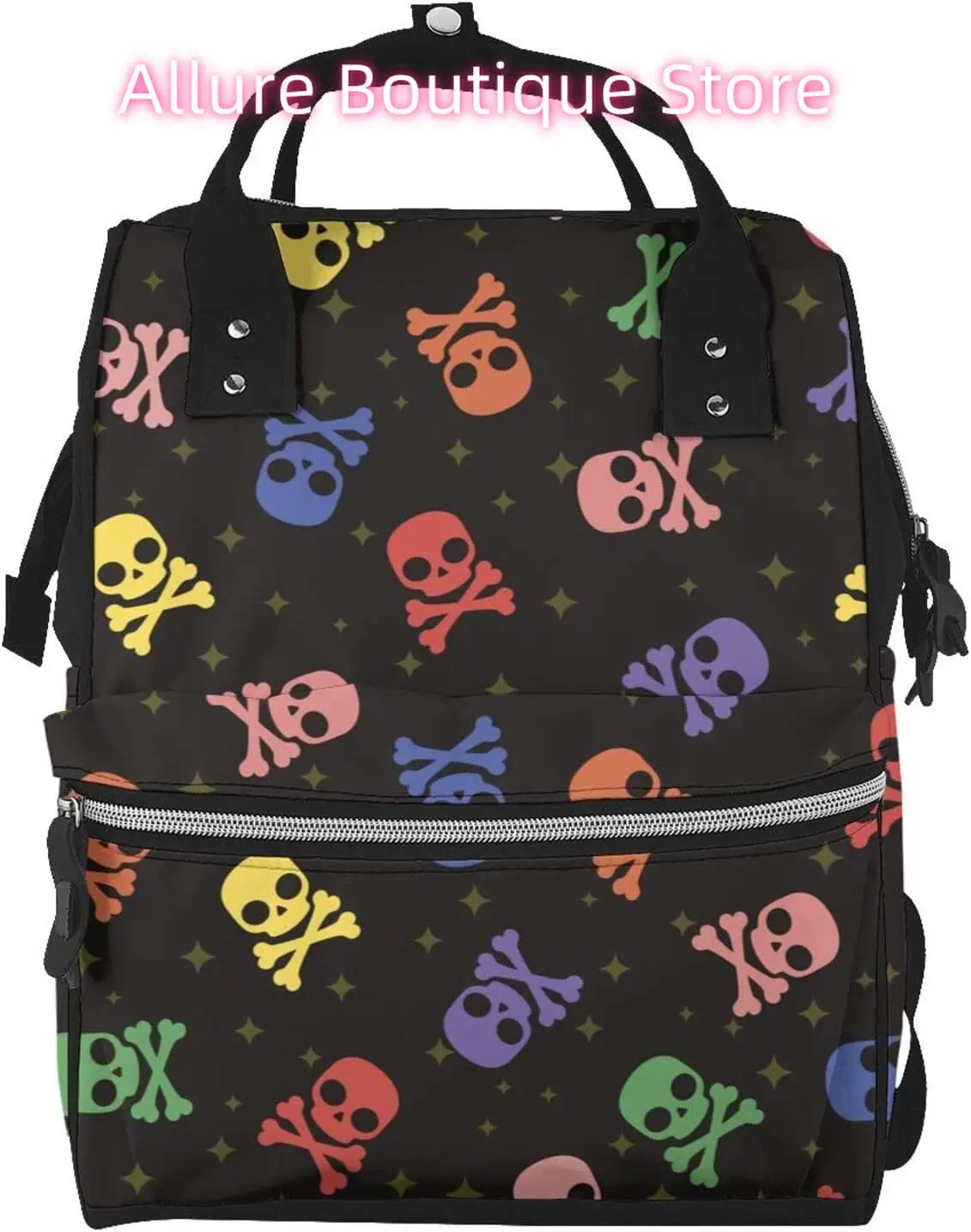 Colorful Skull Pattern Diaper Bag Backpack for Women Large Capacity Nappy Bag Multifunction Waterproof Mummy Backpacks for Mom D
Colorful Skull Pattern Diaper Bag Backpack for Women Large Capacity Nappy Bag Multifunction Waterproof Mummy Backpacks for Mom D