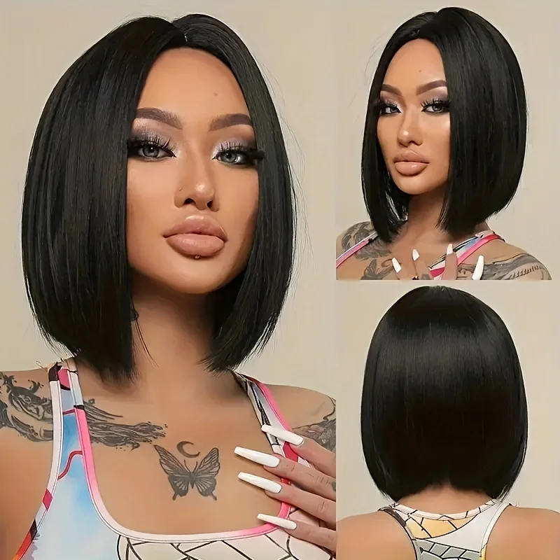 Synthetic Wig European And American Simulation Points Bangs Short Straight Hair Women Daily Party Cosplay Full Head Cover
Synthetic Wig European And American Simulation Points Bangs Short Straight Hair Women Daily Party Cosplay Full Head Cover