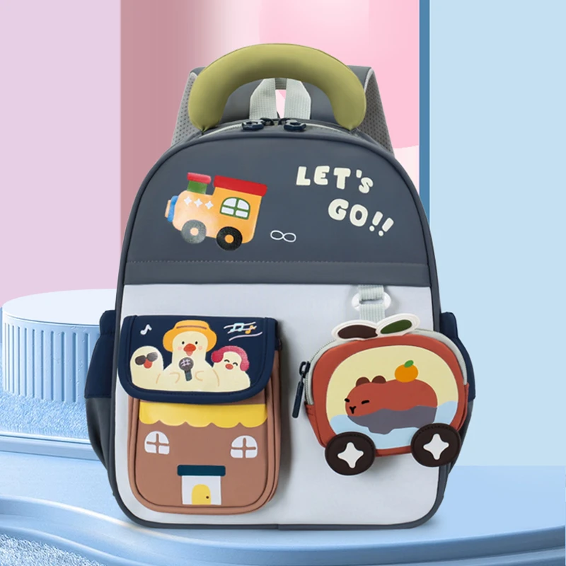 Reflective Strip Kids Backpack Print Cartoon School Bag for Boys Girls Waterproof Lightweight Daypack Bag with Lovely Coin Purse
Reflective Strip Kids Backpack Print Cartoon School Bag for Boys Girls Waterproof Lightweight Daypack Bag with Lovely Coin Purse