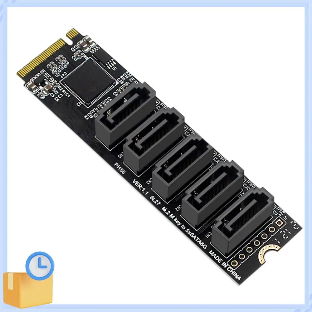 Popular M.2 NGFF PCIE B-Key Sata To SATA 3.0 5 Port Expansion Card 6Gbps Adapter Card JMB585 Chipset M.2 NVME To SATA3.0
Popular M.2 NGFF PCIE B-Key Sata To SATA 3.0 5 Port Expansion Card 6Gbps Adapter Card JMB585 Chipset M.2 NVME To SATA3.0