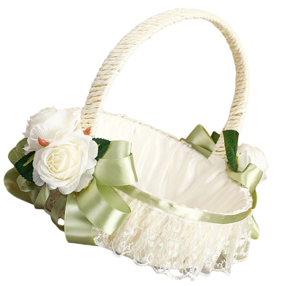 Elegant Flower Flower Girl Basket Rustic Basket for Wedding Party Outdoor Rustic Petal Toy Accessories Small
Elegant Flower Flower Girl Basket Rustic Basket for Wedding Party Outdoor Rustic Petal Toy Accessories Small