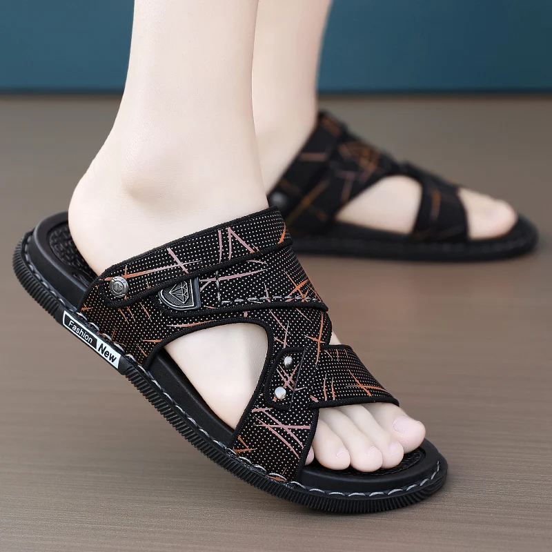Men's Summer Casual Slip-On Sandals Anti-Slip Wear-Resistant Soft Bottom Single Strap Beach Sandals Breathable Pure Color
Men's Summer Casual Slip-On Sandals Anti-Slip Wear-Resistant Soft Bottom Single Strap Beach Sandals Breathable Pure Color