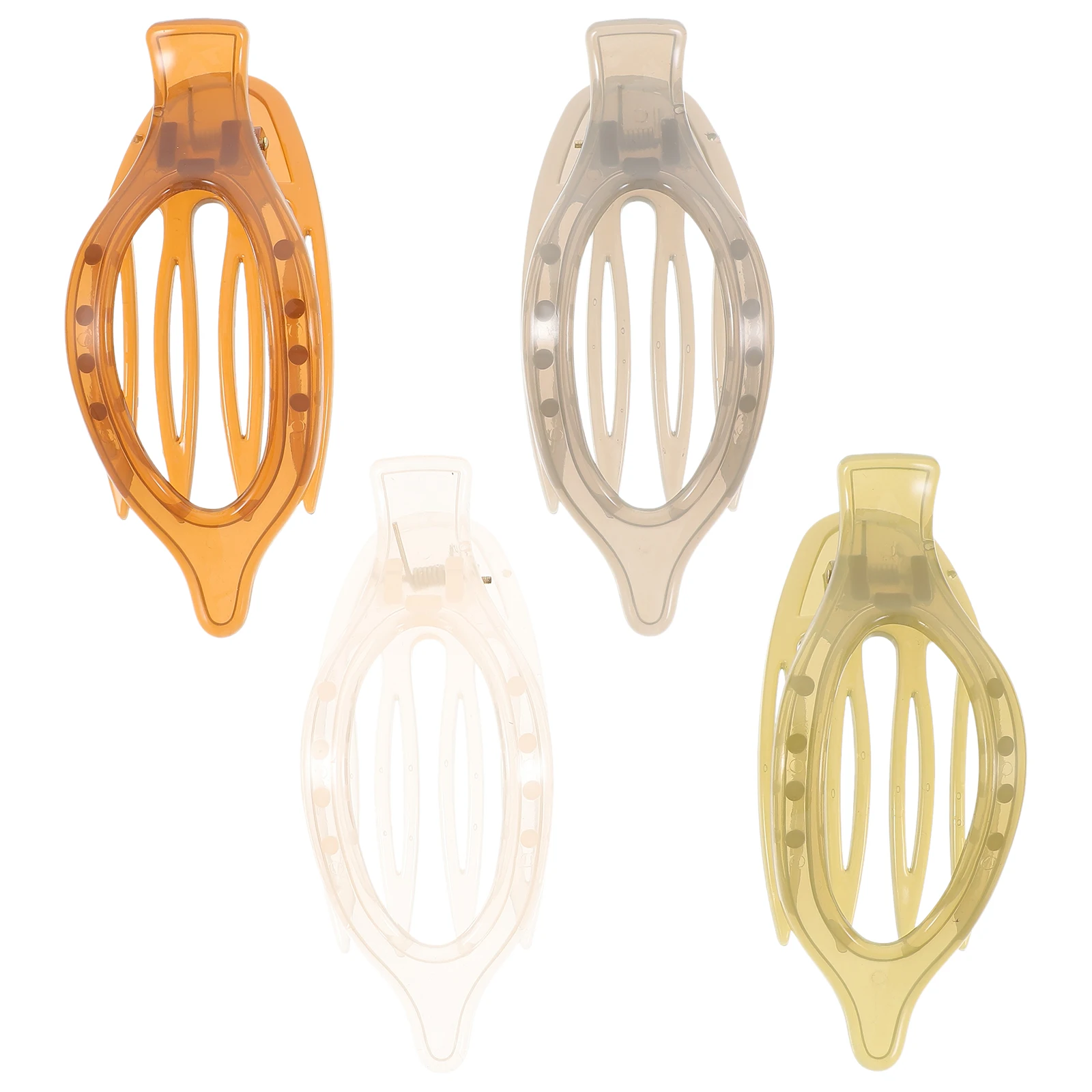 4pcs Large Claw Clips Hollow Resin Hairpin Stylish Hair Clamp For Thick Curly Hair Grip Wedding Party Accessories Women Daily
4pcs Large Claw Clips Hollow Resin Hairpin Stylish Hair Clamp For Thick Curly Hair Grip Wedding Party Accessories Women Daily