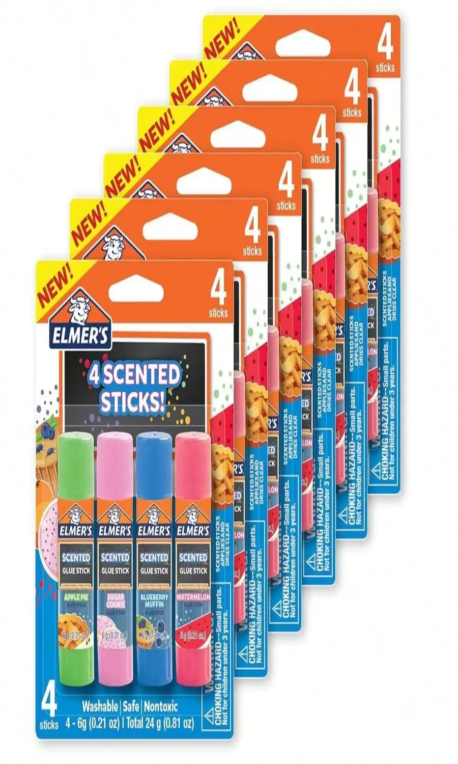 12 Count Washable Glue Sticks, Assorted Colors with Disappearing Purple, 6g for Crafts
12 Count Washable Glue Sticks, Assorted Colors with Disappearing Purple, 6g for Crafts