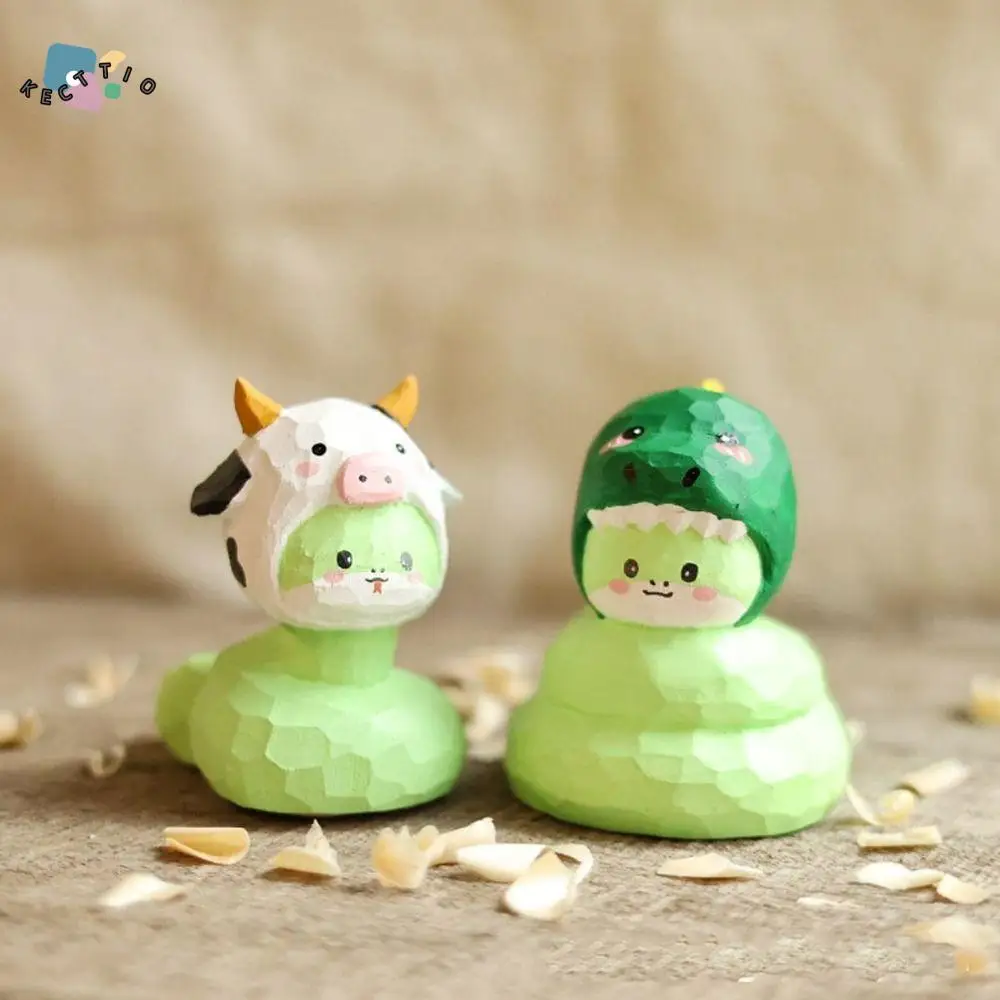 Cute Wood Carving Snake Figurine Handmade Chinese Style Small Snake Ornament Blessing New Year Lucky Snake Figurine
Cute Wood Carving Snake Figurine Handmade Chinese Style Small Snake Ornament Blessing New Year Lucky Snake Figurine