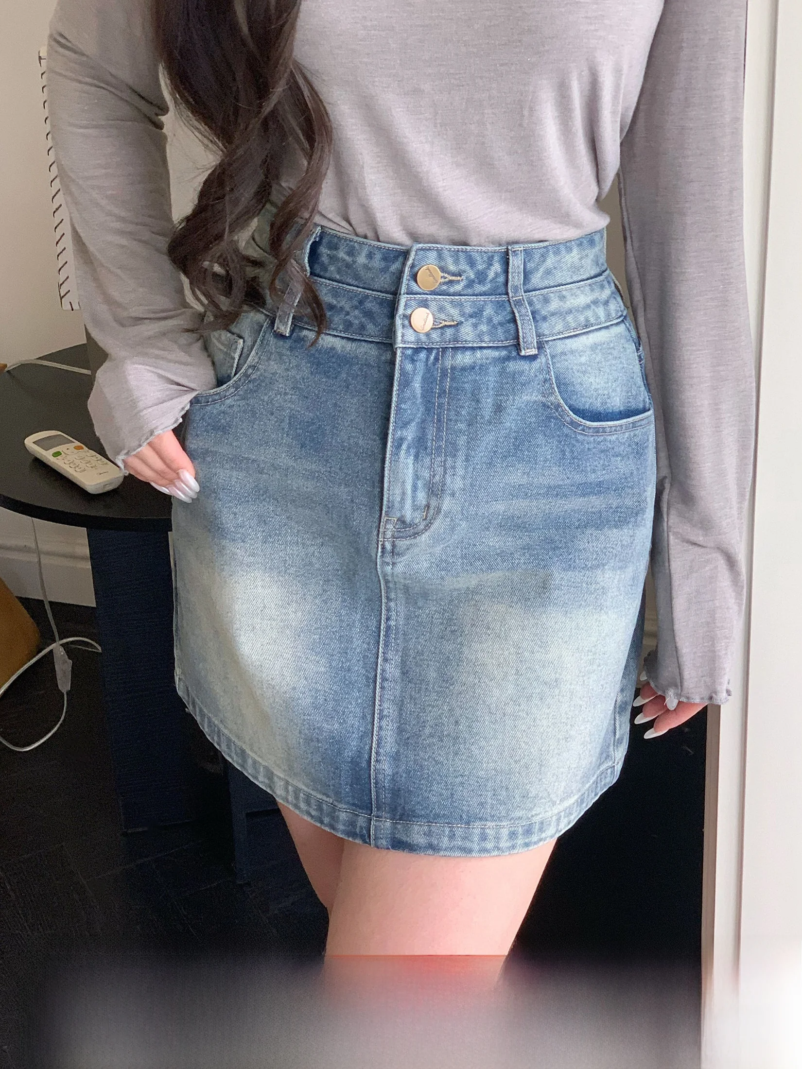 Lixiaoa Vintage High Waist Denim Skirt Women's Summer plus Size American Style Semi-Body Skirt Casual Resin Color
Lixiaoa Vintage High Waist Denim Skirt Women's Summer plus Size American Style Semi-Body Skirt Casual Resin Color