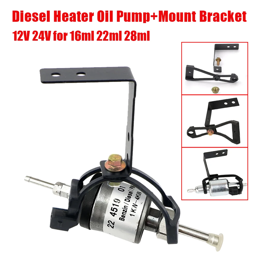 Universal 12V24V Ultra Quiet Metal Car Heater Fuel Pump+Mounting Bracket Air Diesel Heater Pump for Eberspacher Heater for Truck
Universal 12V24V Ultra Quiet Metal Car Heater Fuel Pump+Mounting Bracket Air Diesel Heater Pump for Eberspacher Heater for Truck