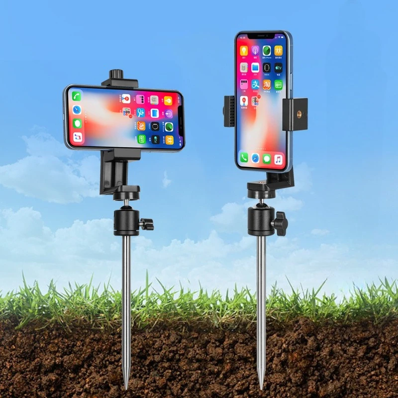 Adjustable Ground Spike Phone Mount Universal Smartphone Holder for Outdoor Travel Live Streaming
Adjustable Ground Spike Phone Mount Universal Smartphone Holder for Outdoor Travel Live Streaming