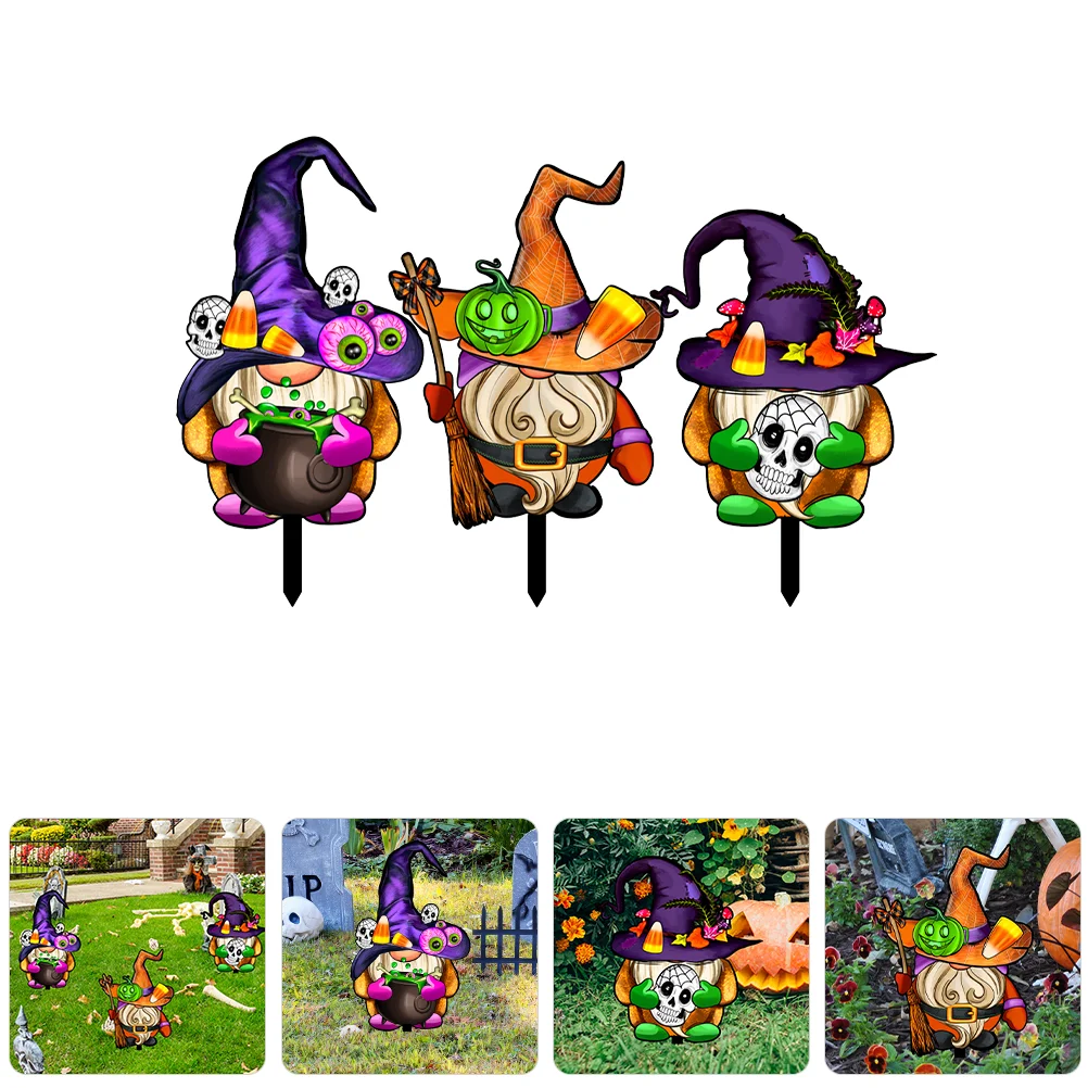 3 Pcs Decorations Halloween Gnome Ground Plug Emblems Garden Sign for 30X158CM Acrylic Festival Lawn
3 Pcs Decorations Halloween Gnome Ground Plug Emblems Garden Sign for 30X158CM Acrylic Festival Lawn