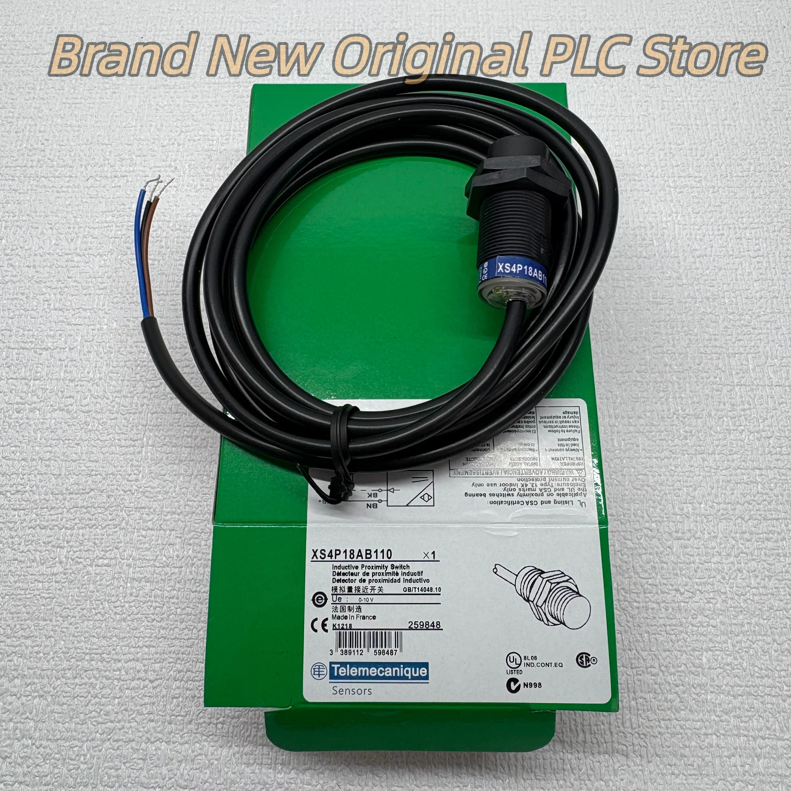 Новый оригинальный бесконтактный переключатель Telemecanique XS4P18AB110
Новый оригинальный бесконтактный переключатель Telemecanique XS4P18AB110