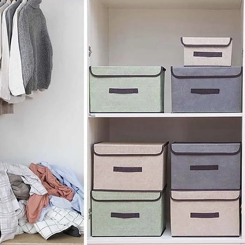 Fabric non-woven fabric storage box folding storage box home and daily necessities clothing storage box organizing box
Fabric non-woven fabric storage box folding storage box home and daily necessities clothing storage box organizing box